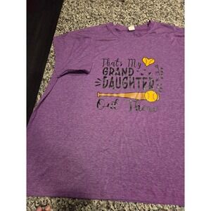 Unbranded Purple Heathered Shrt Sleeve Crewneck T-Shirt Plus Size 5XL Casual Tee